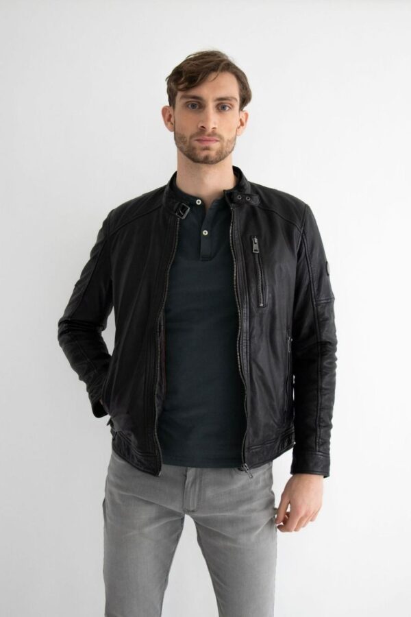 Agave Leather Jacket | Black