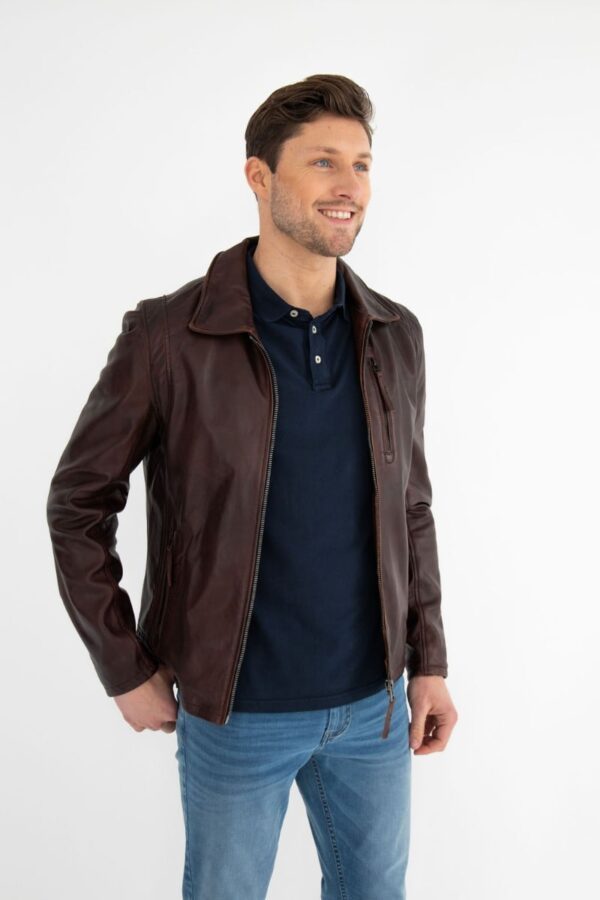 Pittsburgh Leather Jacket Brown